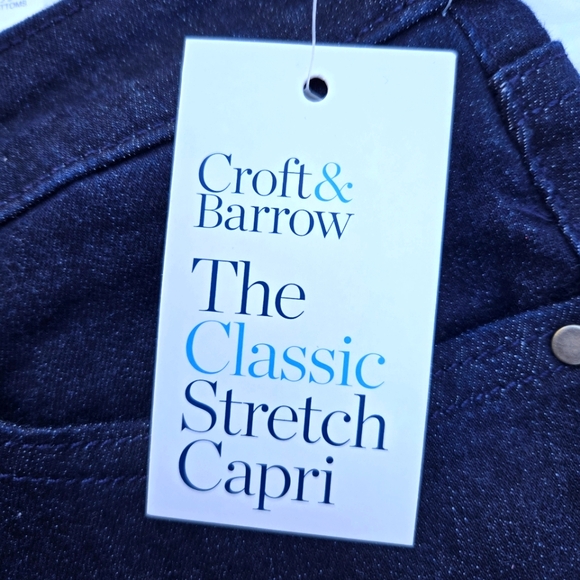 Croft & Barrow capri mid rise denim jeans women's size 14A classic stretch NWT - Picture 11 of 15
